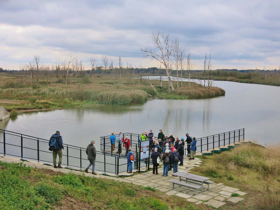 Un groupe visite les polders de Kruibeke