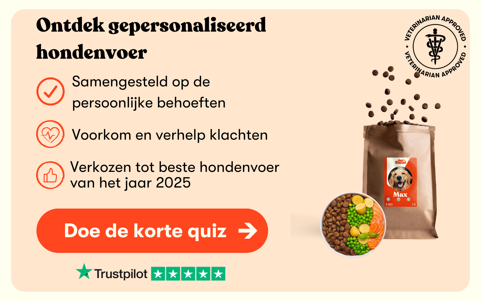 Hondenvoer op maat van jouw hond bij Just Russel
